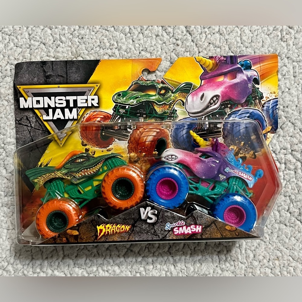 Monster Jam Dragon Vs. Sparkle Smash